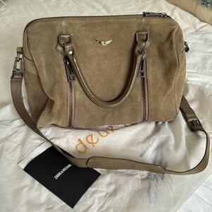 Zadig & Voltaire leather suede doctor bag, like new.